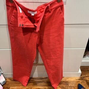 Ann Taylor Loft Woman's Capri Orange Size 4P.  The  Riviera Slim